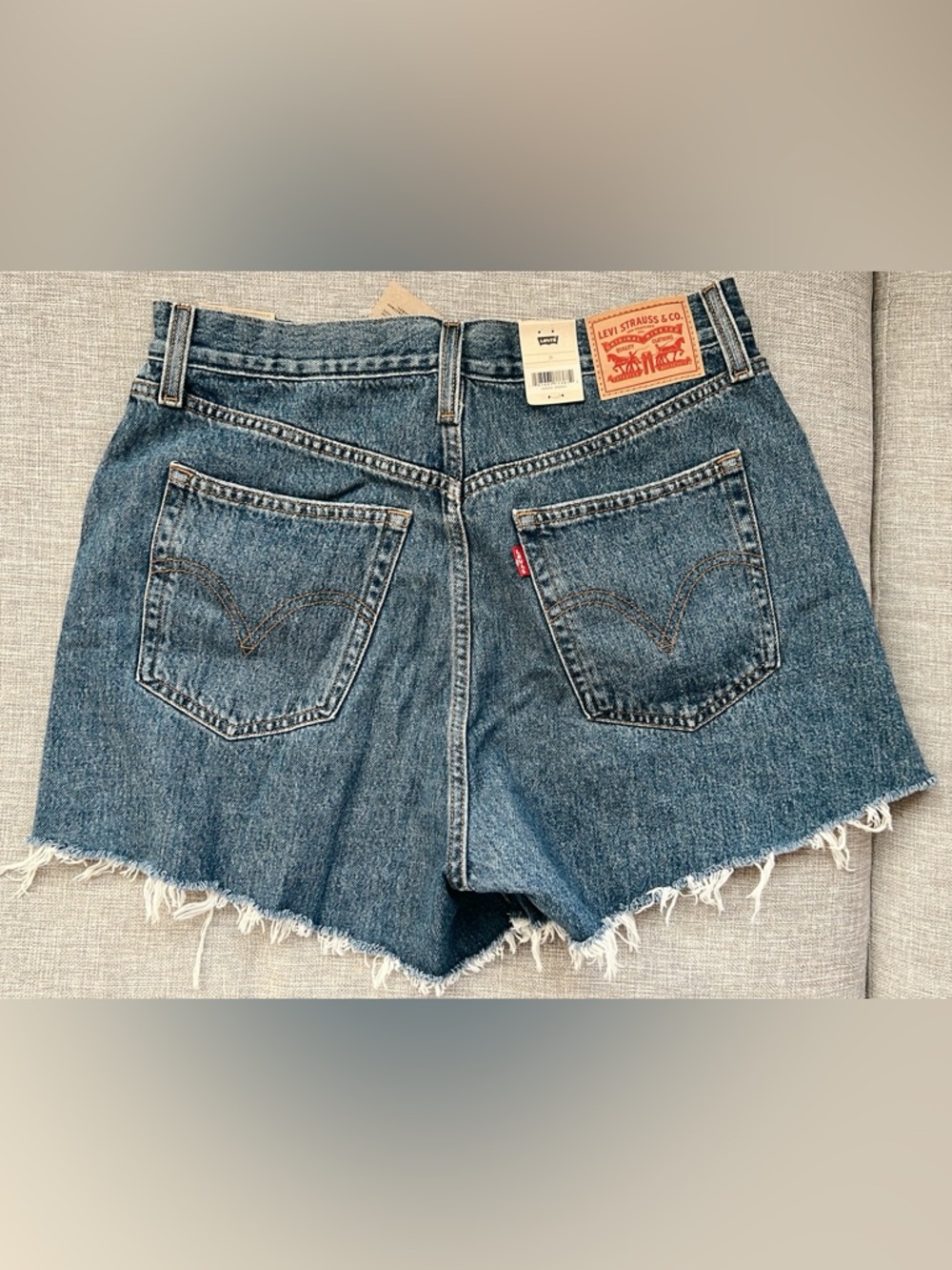 Levi's Women's High Waisted Mom Shorts - Picture 8 of 10